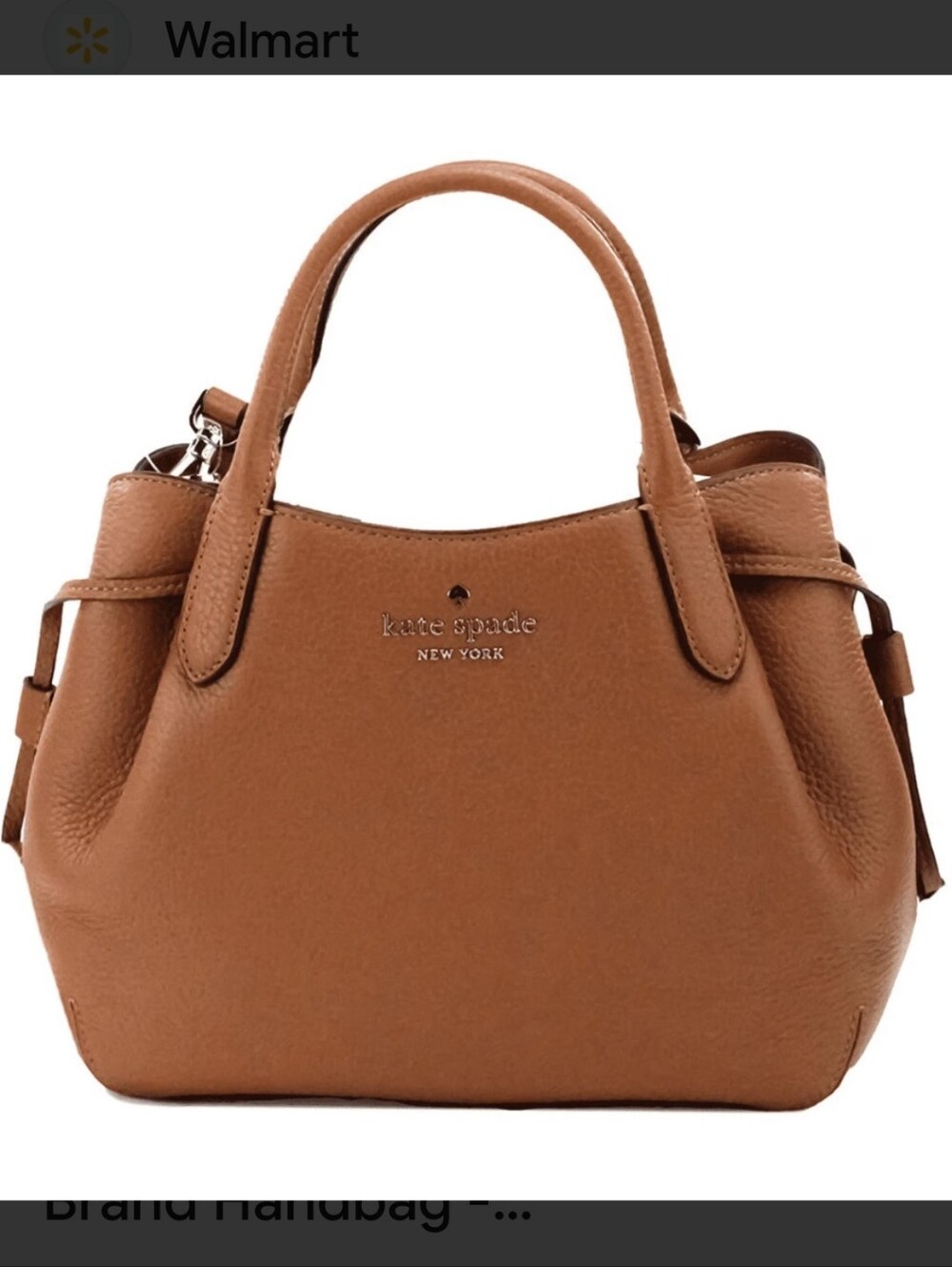 Kate spade Dumpling In Gingerbread pebbled leather satchel